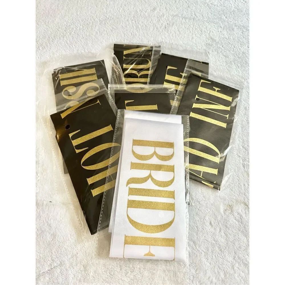 Bridesmaid and bachelorette party sashes new ￼